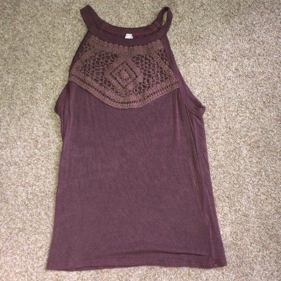 maroon halter top - Picture 1 of 2